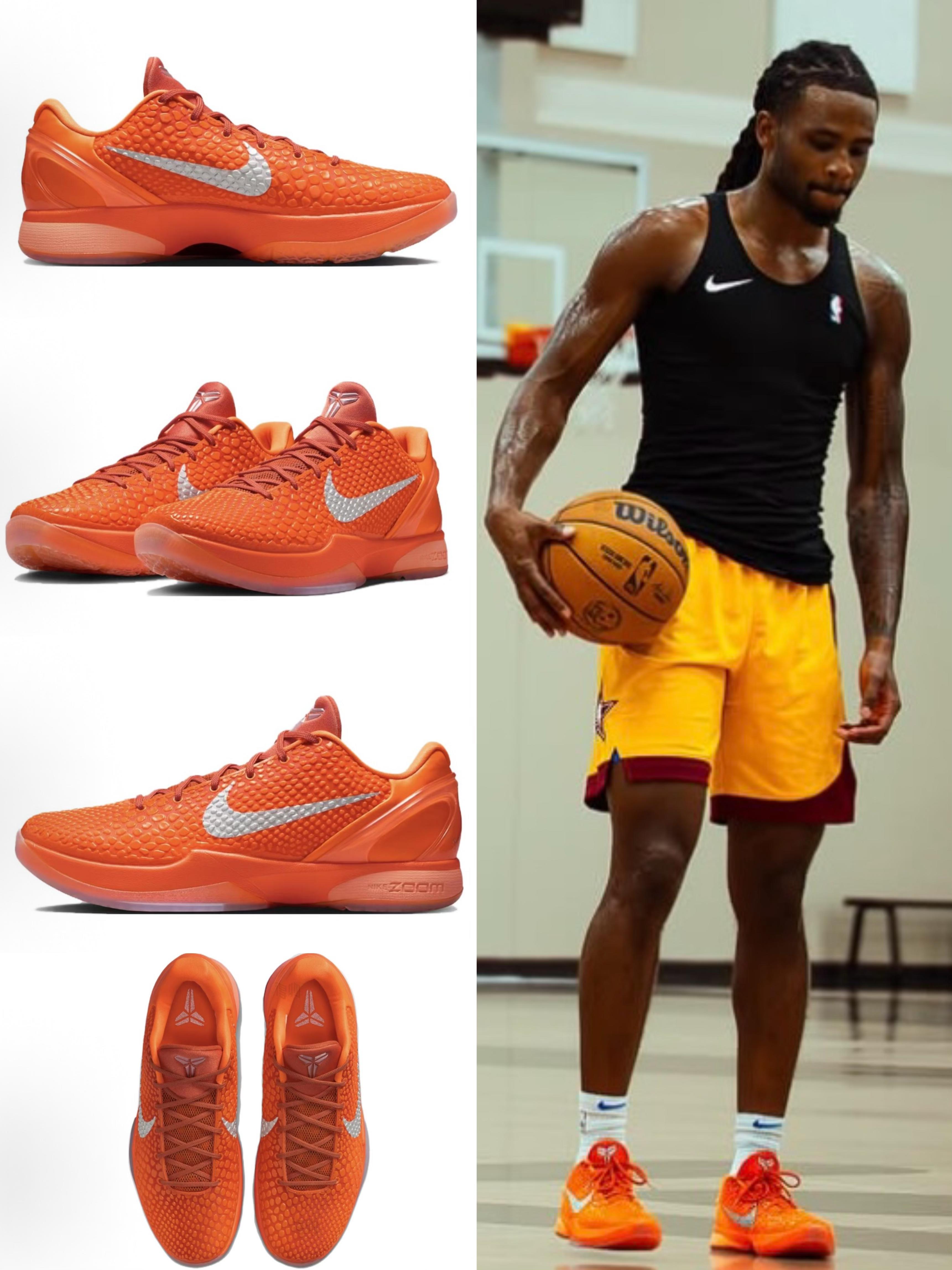 曼巴战靴加持|卡森华莱士训练上脚Kobe6 Protro暴力橙!